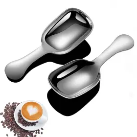 Ouliget 730759219766 Stainless Steel Coffee Scoop Ground Measure 5.4 Silver