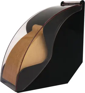 Padele 313091675676 Coffee Filter Holder Organizer Acrylic Storage Box With Lid Black