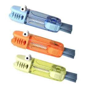 Lgc01 Pandaear 3 In 1 Cup Lid Gap Cleaning Brush Set Regular Green Blue Pink