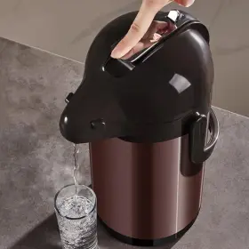 Paracity 008678911727 Upgraded Airpot Coffee Carafe Double Pump 84oz/2.5l Stainless Steel