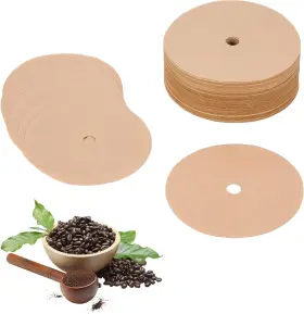 Parbee 726084515451 200pcs Unbleached Percolator Coffee Filters 3.75 Inch Disposable Paper F