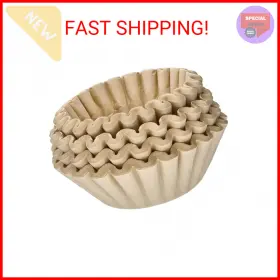 Parkway Distributors 726084061842 8-12 Cup Large Coffee Filters Unbleached Natural - Pack Of 200