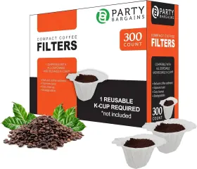 B0bpz181ts Party Bargains 300 Disposable Paper Coffee Filters Compact White