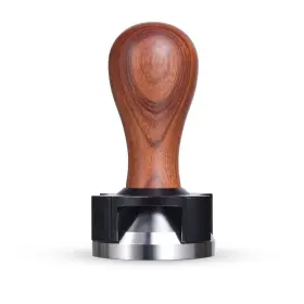 Pavant 767104826119 58.5mm Calibrated Espresso Tamper With Depth Adjuster Rosewood Handle