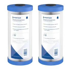 Pentek 155053-44 Pentair R50-bb Big Blue Pleated Polyester Sediment Water Pack Of 2