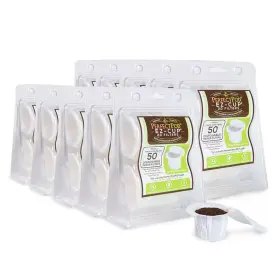 Perfect Pod 445022052072 Ez-cup 2.0 Disposable Paper Filters With Patented Lid Design For Reusable Coffee