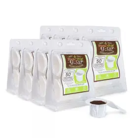 Perfect Pod 445034160123 Ez-cup 2.0 Filters 400ct Disposable Paper With Patented Lid Design For S