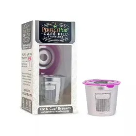 Perfect Pod 445055598523 Cafe Fill Stainless Steel Premium Reusable Single Serve Coffee Filter Cup