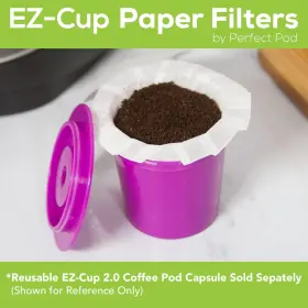 Perfect Pod 885411199013 Ez-cup 2.0 Disposable Paper Coffee Filters For Single-serve Reusa #3
