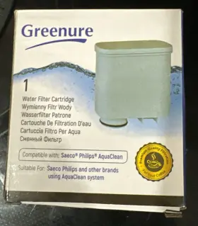 Philips Saeco 055906084819 Greenure Water Filter For Coffee Machines Aquaclean