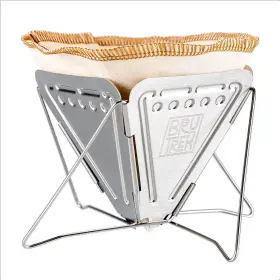 Planetary Design 645771002909 Brutrek Collapsible Pour Over Camping Coffee Maker Stainles