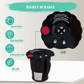 K400 Podoy 744759106933 My K Cup Reusable Coffee Pods Filter Fit For Keurig 2.0 K200 K250 K300 K350 #2