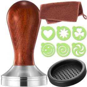 Practimondo 010256500224 Espresso Tamper Set - 51mm And Accessories Premium Barista