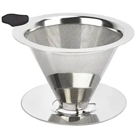 Pfk-23 Pride & Flori Pour Over Coffee Dripper Stainless Steel Reusable Cone Filters #2