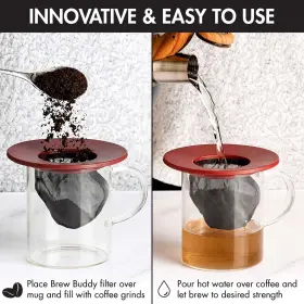 Primula 781147204611 Brew Buddy Portable Pour Over Reusable Fine Mesh Filter Dishwasher #3