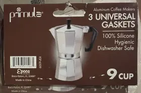 Xsp-6509 Primula 3 Pack Universal Silicone Gasket 9 Cup Stovetop Espresso Coffee Maker