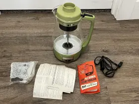 70554 Proctor Silex Mcm Green Scm Coffee Maker Atomic Age 1960s 1970s