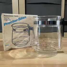 A906 Proctor Silex Vintage 12 Cup Replacement Glass Carafe Coffee Pot Nos W Box