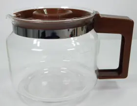 A939 Proctor Silex Vtg Replacement Carafe With Cover Lid Brown Handle 12 Cup New #2