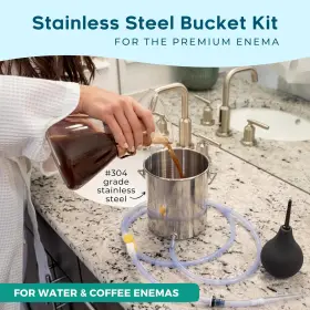 Profusion Health 744110178883 Stainless Steel Coffee Enema Bucket Kit - Reusable Organic Home Colonic #2