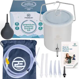 Profusion Health 744110178883 Stainless Steel Coffee Enema Bucket Kit - Reusable Organic Home Colonic