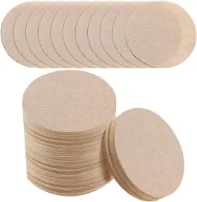 Prudiut 313115064059 1000 Pcs Unbleached Coffee Filters Filter Paper Round
