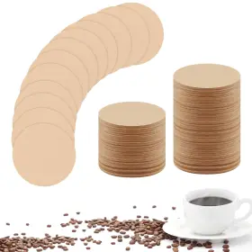 9516k Prudiut 800pcs Coffee Filter Paper 2.5in Unbleached Natural Round Coffe