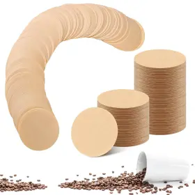 G2410k-11-n Prudiut 600pcs Coffee Filter Paper For Aeropress And Espresso Makers - Natural