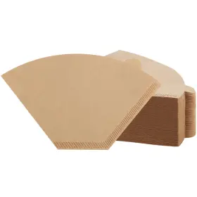 G2435k-11-n Prudiut 100 Count Natural Cone Coffee Filters Unbleached For Drip And Pour Over