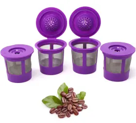Purehq 850751008790 Reusable K Cups For Keurig Coffee Maker - Filter Pods 1.0 And 2.0