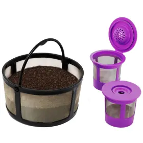Purehq 850751008851 Reusable Mesh Ground Coffee Filter Carafe For Keurig Kduo Essentials And K Duo B