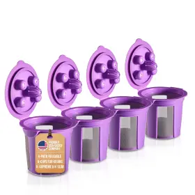 Keurig-supreme-v2 Purehq 4 Reusable K Cups For Keurig Supreme Plus Slim Classic By Purehq-refillable