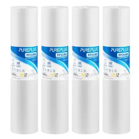 Pureplus Pp20bb-05 5 Micron 20 Inch X 4.5 Whole House Sediment 4 Count Pack Of 1 White