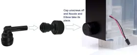 Purewater Filters 527853424295 - Fitting For Direct Water Line Hookup With Elbow Keuri #3