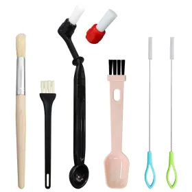 Purimade 788934580309 7 Pcs Coffee Machine Cleaning Brush Espresso With Detachable Head