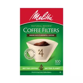Pursuequality Shop 780687542139 Melitta Natural Brown #4 Coffee Filter 100ct