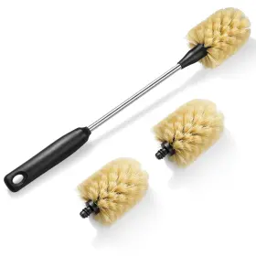 Purtribe 823895694563 Water Bottle Cleaning Scrubbing Brush With 2 Replaceable Heads