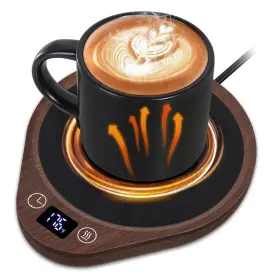 2023061212 Pusee Coffee Mug Warmer Electric Large Candle Plate With 4h Auto Shut Off