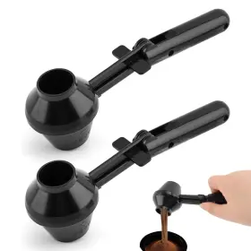 Puxing 22420045 2pcs Coffee Scoop And Funnel For Reusable K Cup Refillable L 2pcs/black