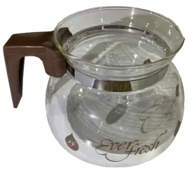 Pyrex 051597100123 Vintage Ever Fresh 10 Cup Glass Coffee Pot Easy Pour Top