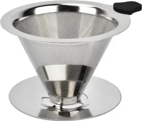 Qiutahoso 796520903814 Pour Over Coffee Dripper Stainless Steel Reusable Filter Paperless