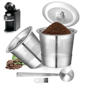 Qixovren 764046457999 2 Pack Reusable K Cups For Keurig 1.0 - Stainless Steel Cup Coffee