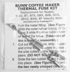 Quadrapoint 759284302347 Replacement Thermal Fuse Harness Compatible With Bunn Coffee Maker Models B10 Gr