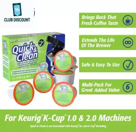 8541892836 Quick & Clean And 6-pack Keurig Cleaning Pods - K Cup Cleaner Pod For 2.0 #3