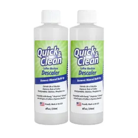 Quick & Clean 864666000268 2-pack Descaler 4 Total Uses - Made In The Usa Descaling Solution For Keu