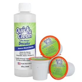 Quick & Clean 864666000282 4-pack Of Cleaning Cups With Descaler Bundle 2 Total Uses - 2.0 Compatible