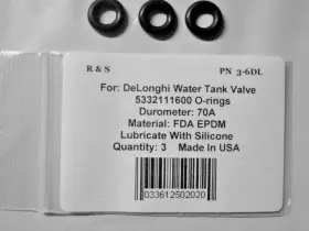 5332111600 R&s 3 Delonghi Water Tank Valve O-rings / 3-6dl Fda Epdm