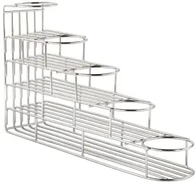 06221-s Rattleware 5 Tier Stainless Steel Bottle Wire Rack - Perfect For Home Kitchen Office