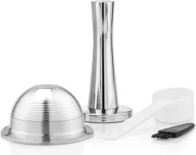 Recafimil 313046013065 Stainless Steel Refillable Capsules Reusable Coffee Pods Compatible For Nespress