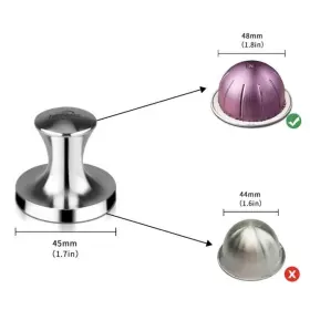 Recaps 445043880807 Stainless Steel Espresso Coffee Tamper Filling Tool Compatible Nespresso Vertuo #3